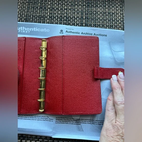 Louis Vuitton Red EPI Agenda PM CA0091 - Picture 9 of 12